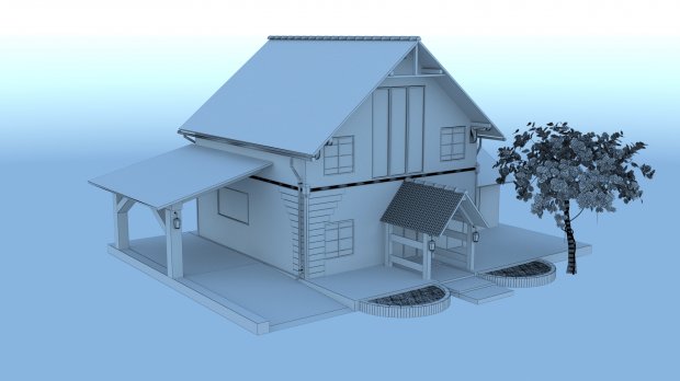 Country house 3D model