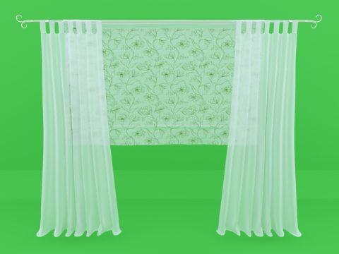 Curtain 3d model