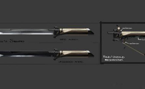 Dishonored Corvo Attano Sword 3D model