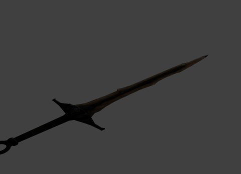Dragonbone Sword 3D model