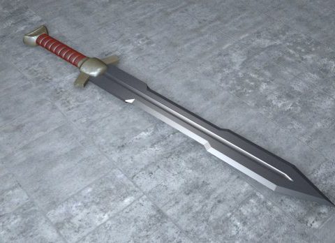 Dwarf Sword 3D model