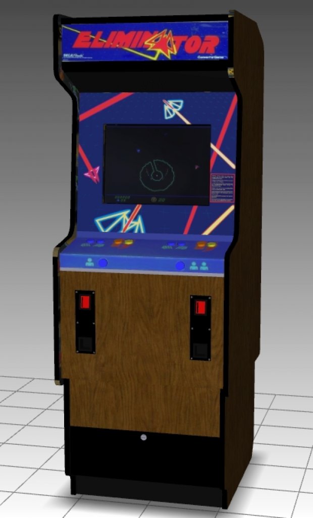 Eliminator Upright Arcade Machine 3D model