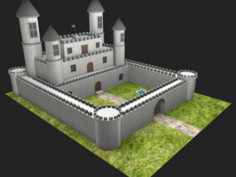 Fantasy Castle 3D model