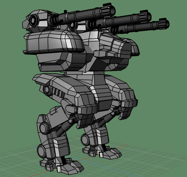 Fury war robot 3D model