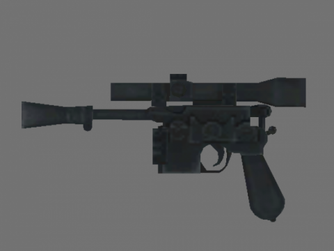 Han solo pistol 3D model