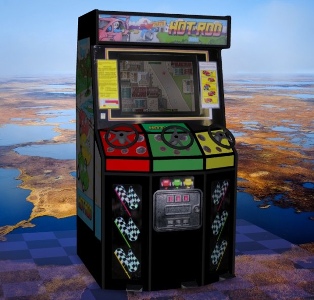 Hot Rod - Upright Arcade Machine 3D model