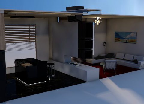 Kitchen & Livingroom 3D model