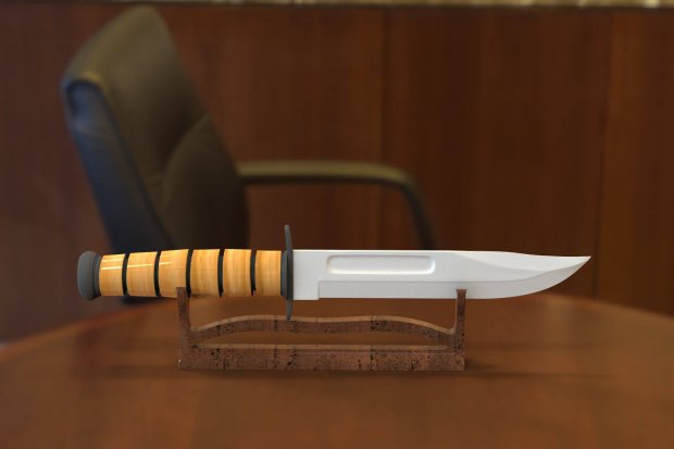 Knife and Holder 3D model