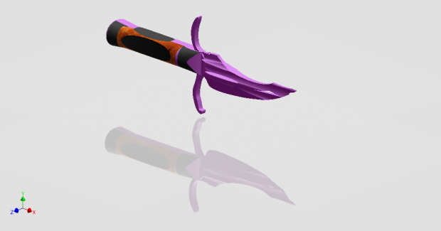 Large Fantasy Knife 3D model