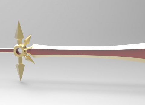 League of Legends Leaona's sword 3D model