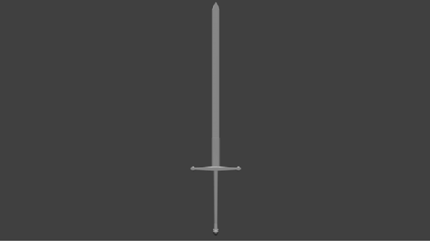 Medieval Claymore 3D model