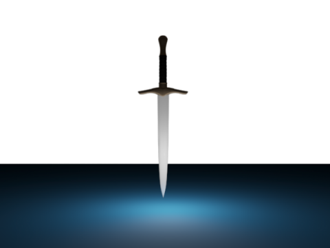 Medieval Dagger 3D model