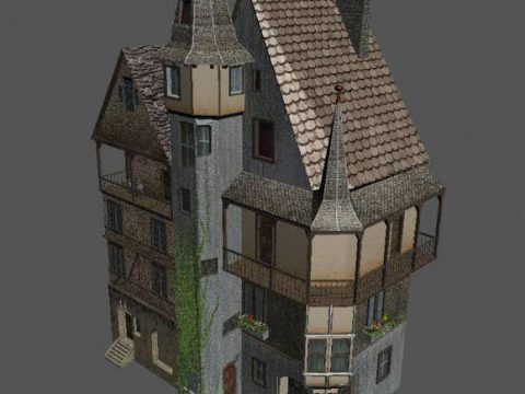 Medieval house 3D model