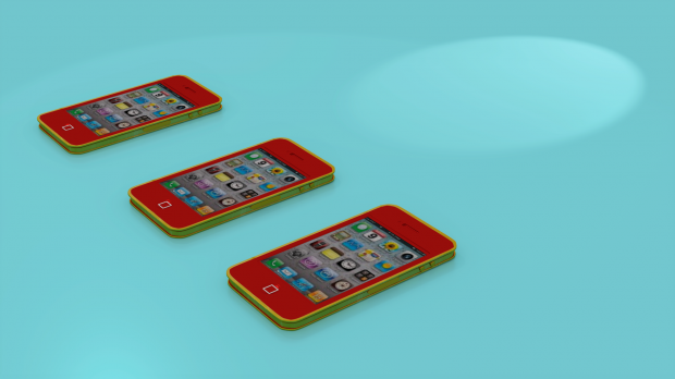 Mobile phone 3D model