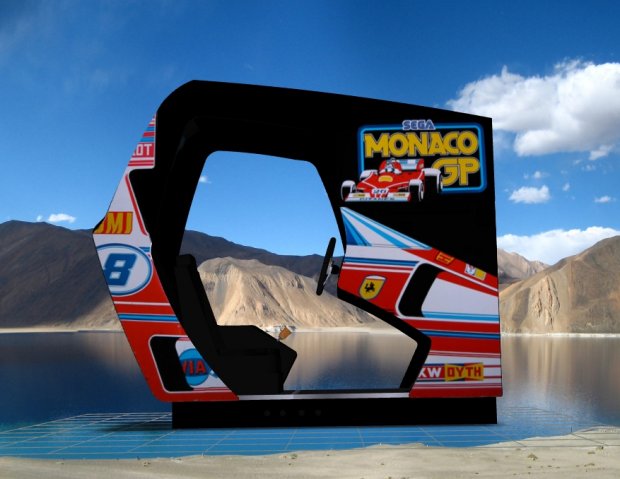 Monaco GP - Upright Arcade Machine 3D model