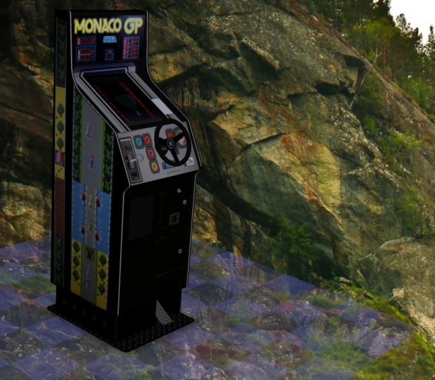 Monaco GP thin Cabinent - Upright Arcade Machine 