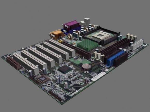 Motherboard 3D model