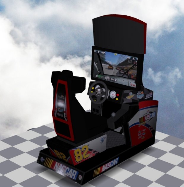 Nascar - Sitdown Arcade Machine 3D model