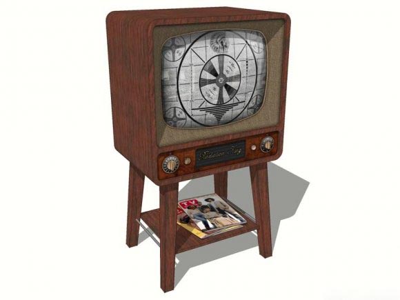 Old Television Set 3D model