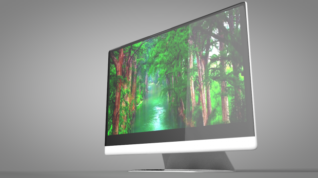 PC screen 3D model