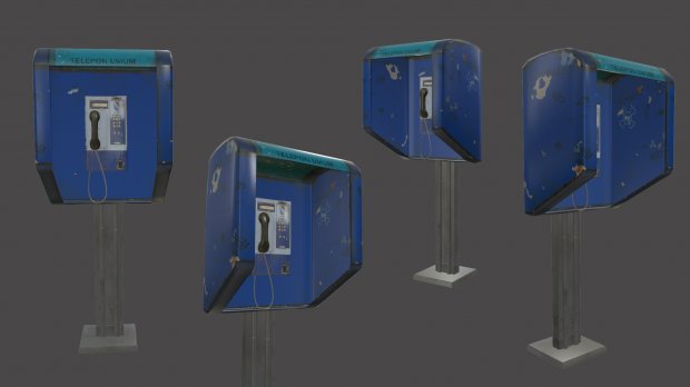 Phone Booth 3D model