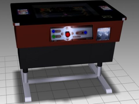 Popeye Cocktail-Table Arcade Machine 3D model
