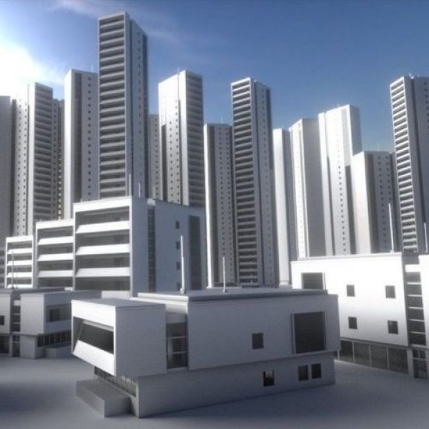 Residential Building Set 3D model