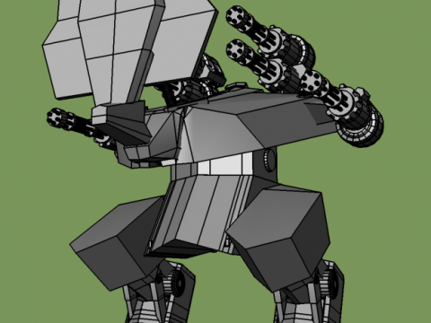 Rhino war robot 3D model