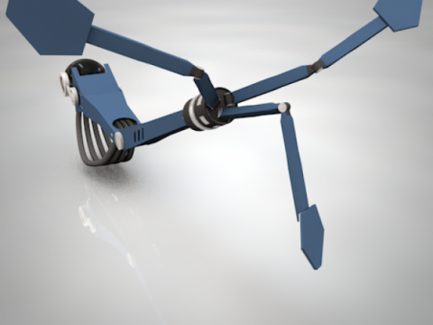 Rigged Robot Arm 3D model