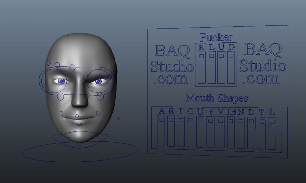 Robot Head Rig 3D model