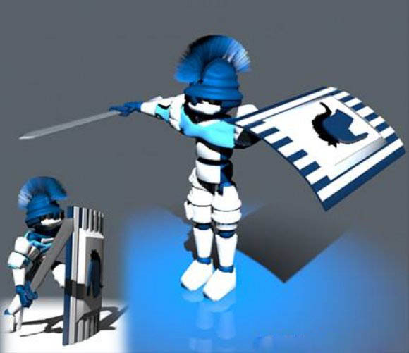 Robot Swordsman 3D model