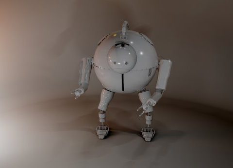 Round Robot 3D model
