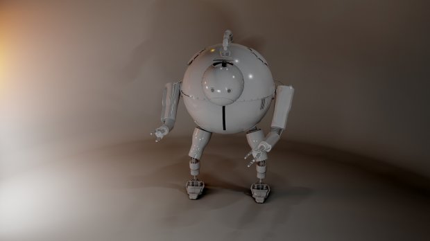 Round Robot 3D model