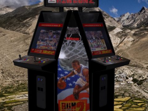 Run and Gun 2 - Upright Arcade Machine 3D model