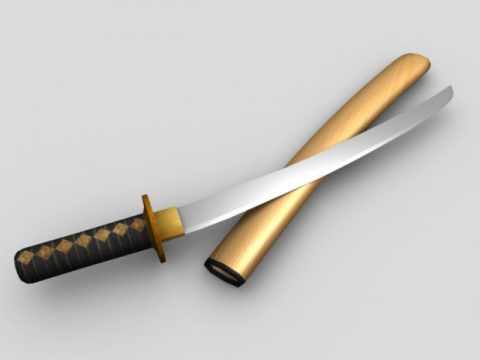 Samurai Sword 3D model
