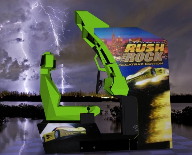 San Francisco Rush Alcatraz Edition - Sitdown Arcade Machine 3D model