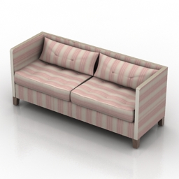 Sofa SHELTER ARM UPHOLSTERED 3d model