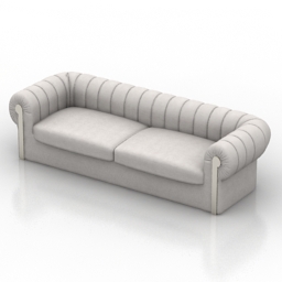 Sofa fendi 3d model