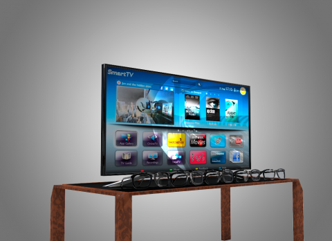 Sony Smart TV 4K 3D model