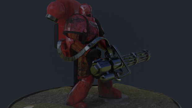 Space Marine War Hammer 3D model