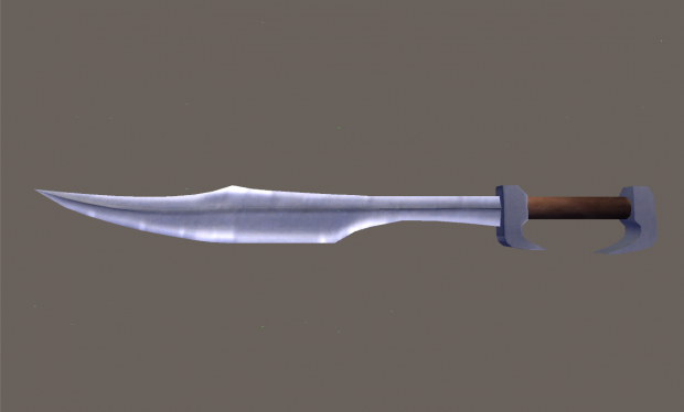 Spartan Sword 3D Low Poly 