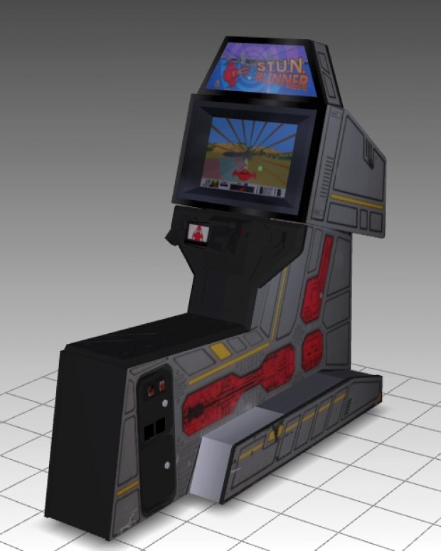 Stun Runner sitdown Arcade Machine 3D model