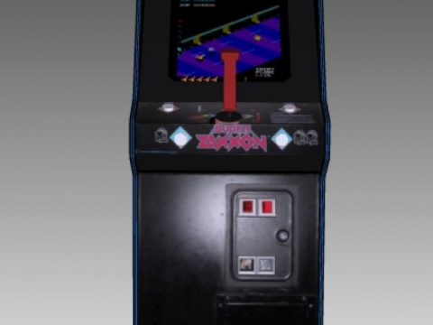 Super Zaxxon Upright Arcade Machine 3D model