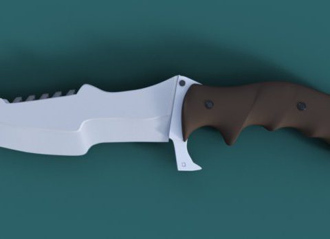 Survival Knife 3D model
