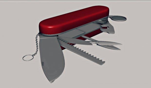 Swiss knife 3D model