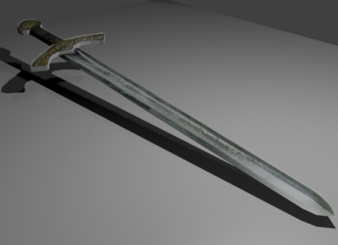 Sword Medieval 3D model