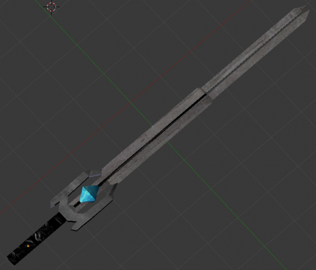 Sword With Crystal 3D model