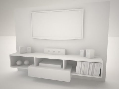 TV set 3D model