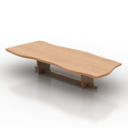 Table wooden 3d model