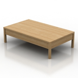 Wooden table 3d model